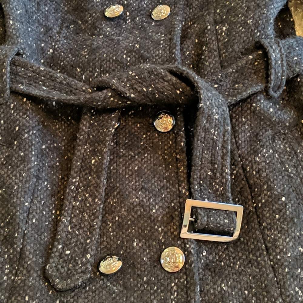 NWT!American Rag Blk/Wht tweed jacket SIZE MED - Picture 9 of 16